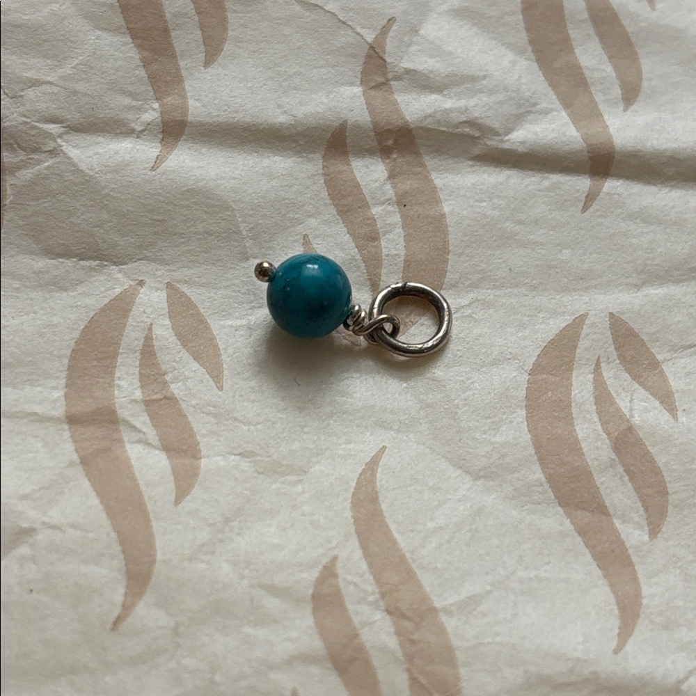 James Avery Turquoise bead charm new never worn! - Picture 3 of 3